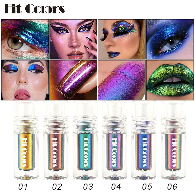 Aurora Long Lasting Multi Chrome Eyeshadow Pigments